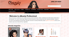 Desktop Screenshot of ebeautyprofessional.com